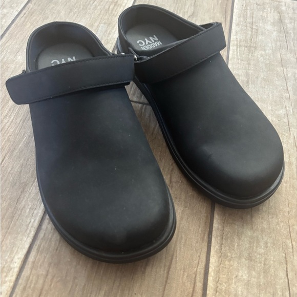 Madden NYC Mens Black Clogs Adjustable Strap Platform Mules MNMN45AM152E Size 10 main image 4